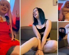 My first Time naked on Camera!! Nude Domina, cosplay Teen